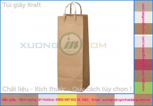 in túi giấy kraft giá rẻ