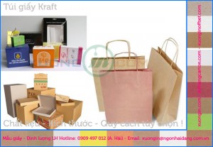 túi giấy kraft an toàn với môi trường