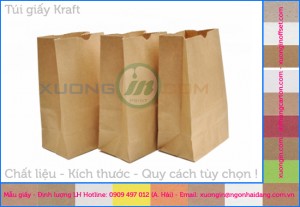 Bán túi giấy trơn không in