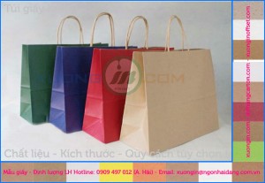 Bán túi giấy trơn không in