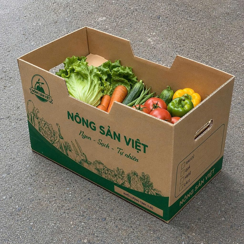 thùng carton đựng nông sản