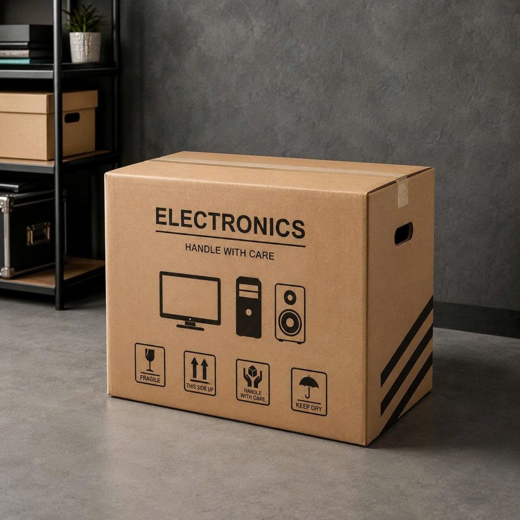 thùng carton gói đồ gia dụng