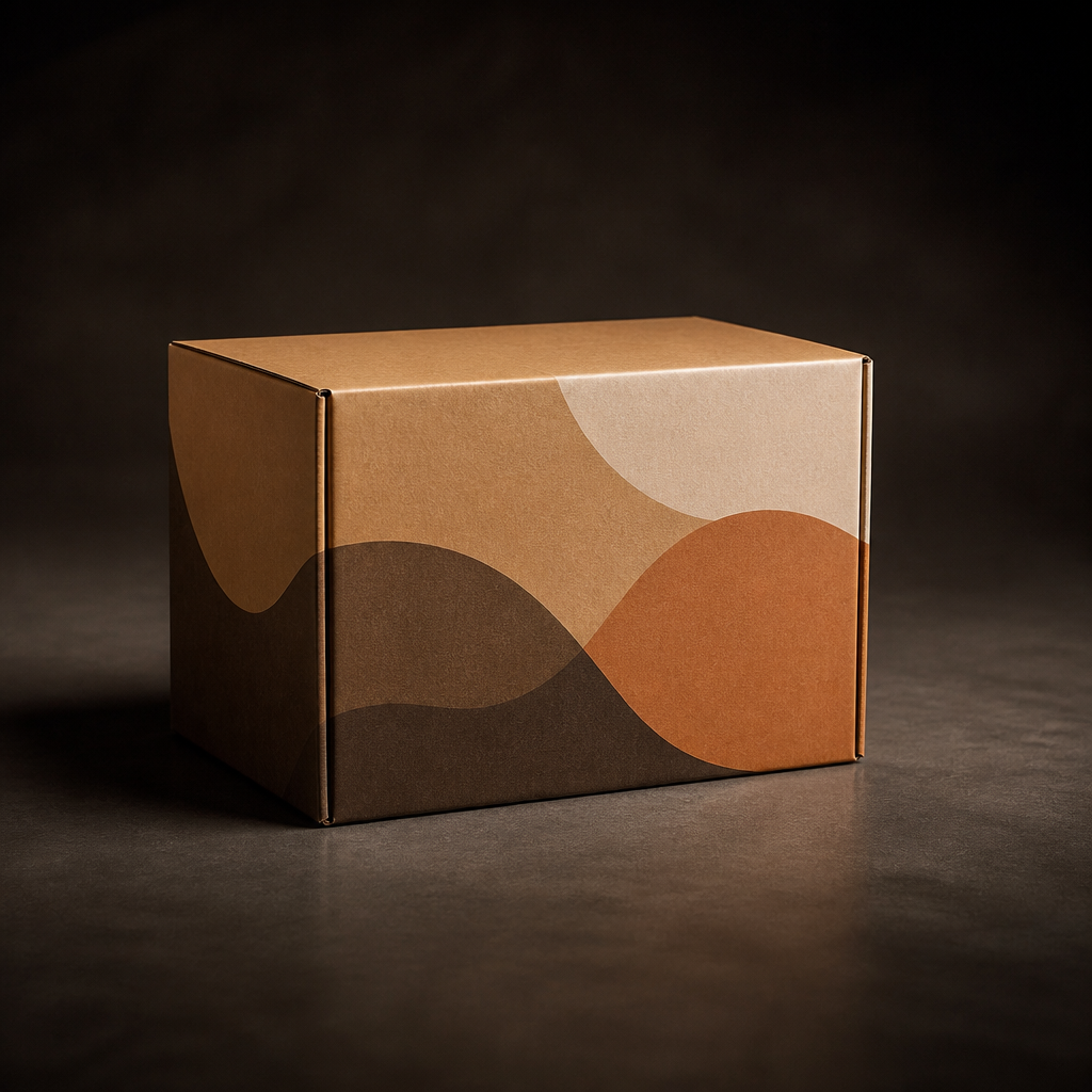 Thùng carton được in logo thương hiệu rõ nét, tăng cường nhận diện sản phẩm