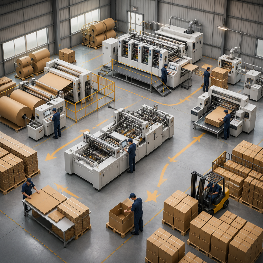 Quy Trình Sản Xuất Thùng Carton Chuẩn Tại Ngọn Hải Đăng
