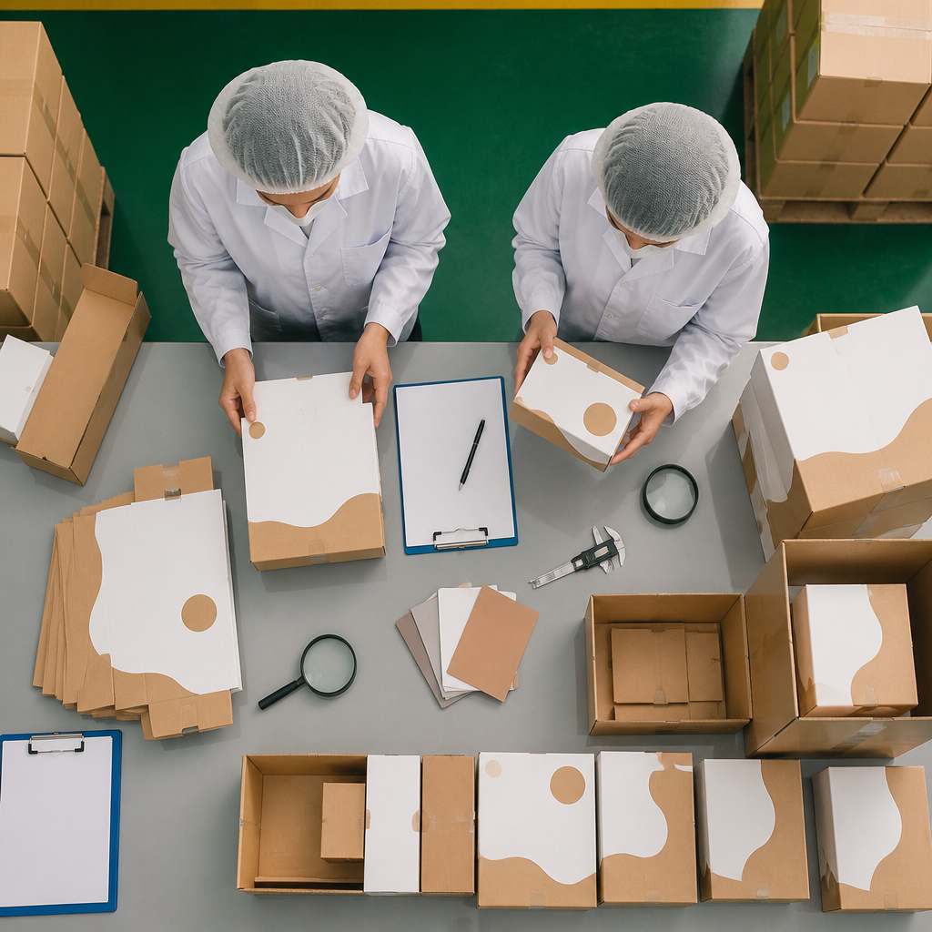 Kiểm tra chất lượng thùng carton thực phẩm trong phòng thí nghiệm